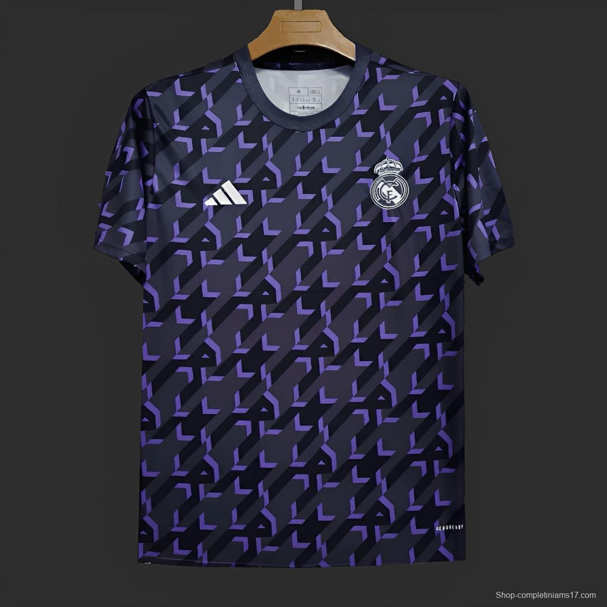 23/24 Real Madrid Shadow Blue Pre-Match Jersey