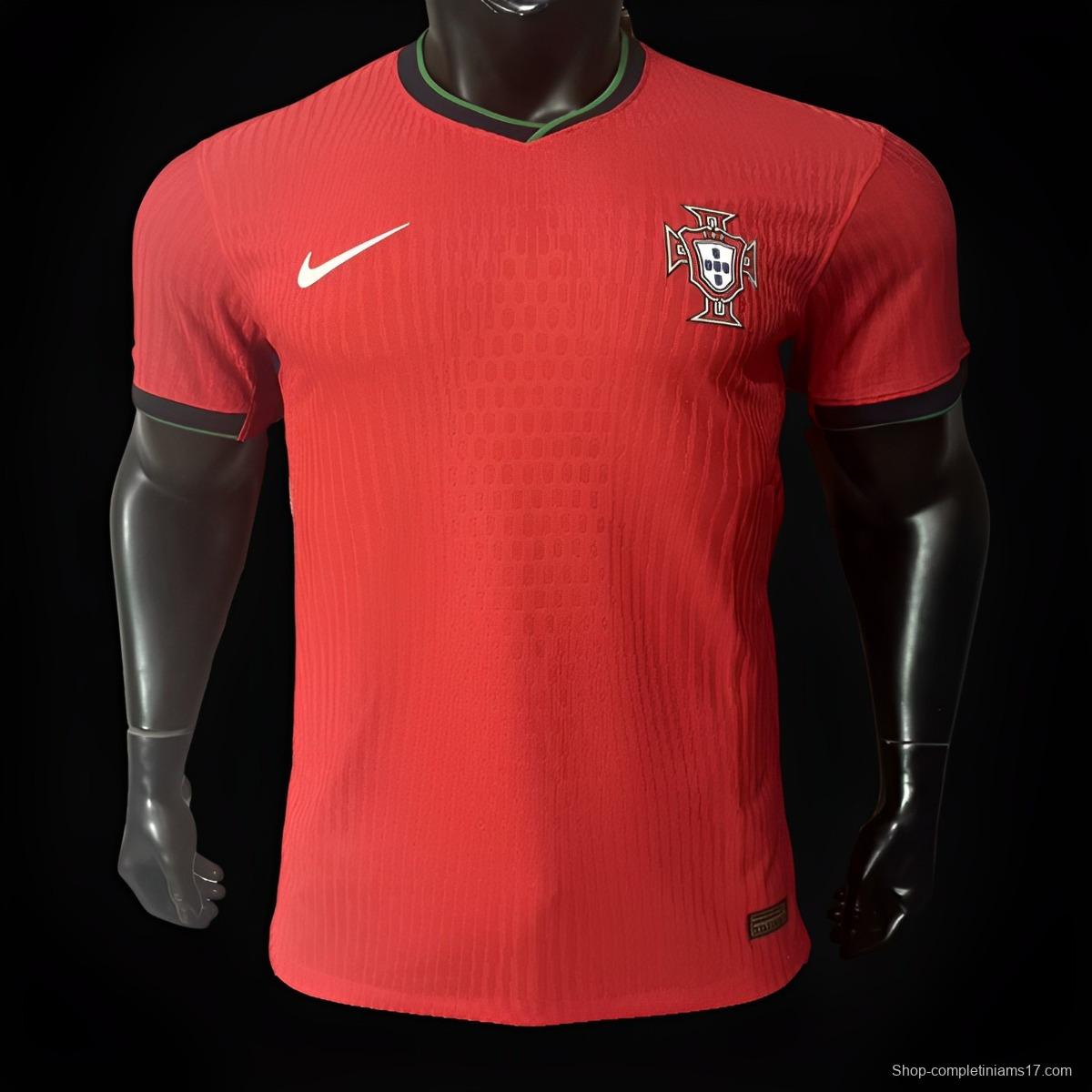 Player Version 2024 Portugal Home Jersey