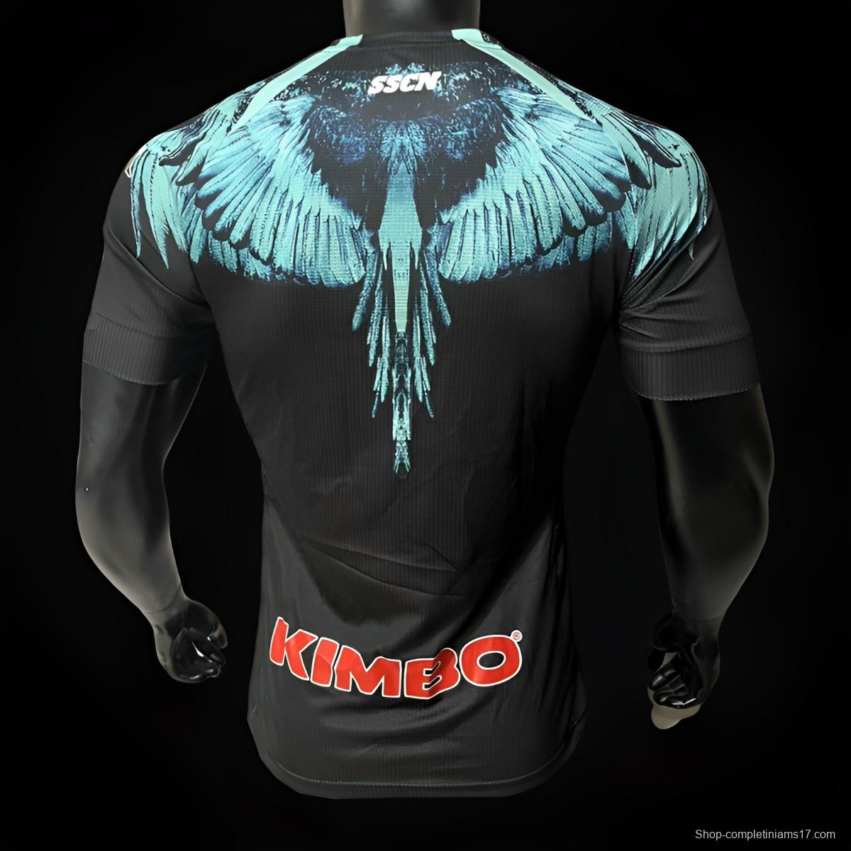 Player Version 20/21 Kappa X Marcelo Burlon Napoli Black Jersey