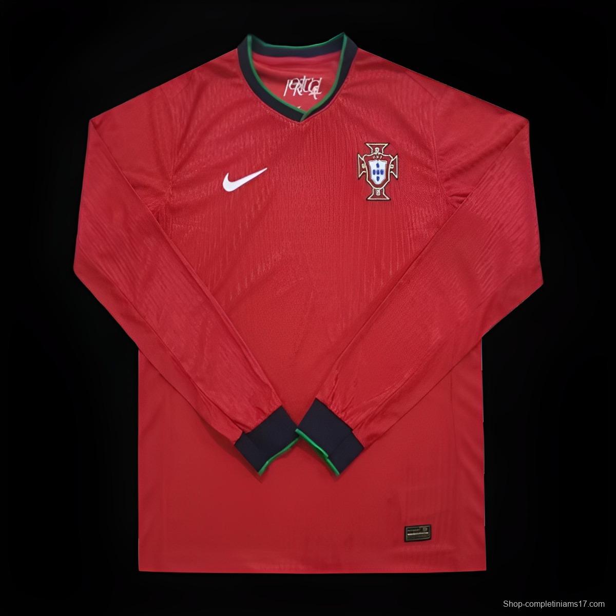 2024 Portugal Home Long Sleeve Jersey