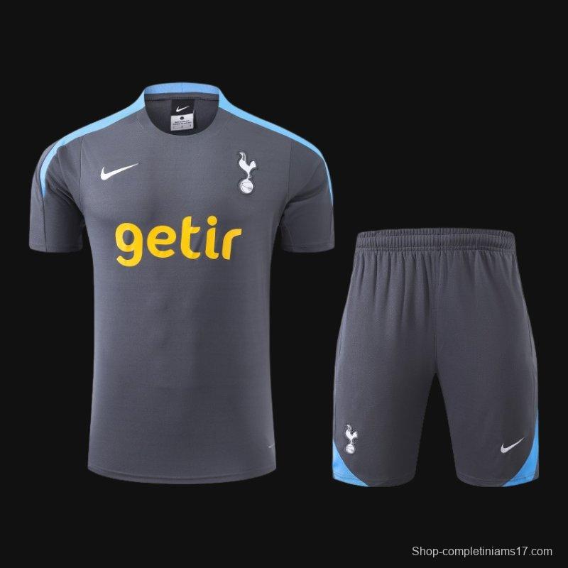 23/24 Tottenham Hotspur Light Dark Cotton Short Sleeve Jersey+Shorts