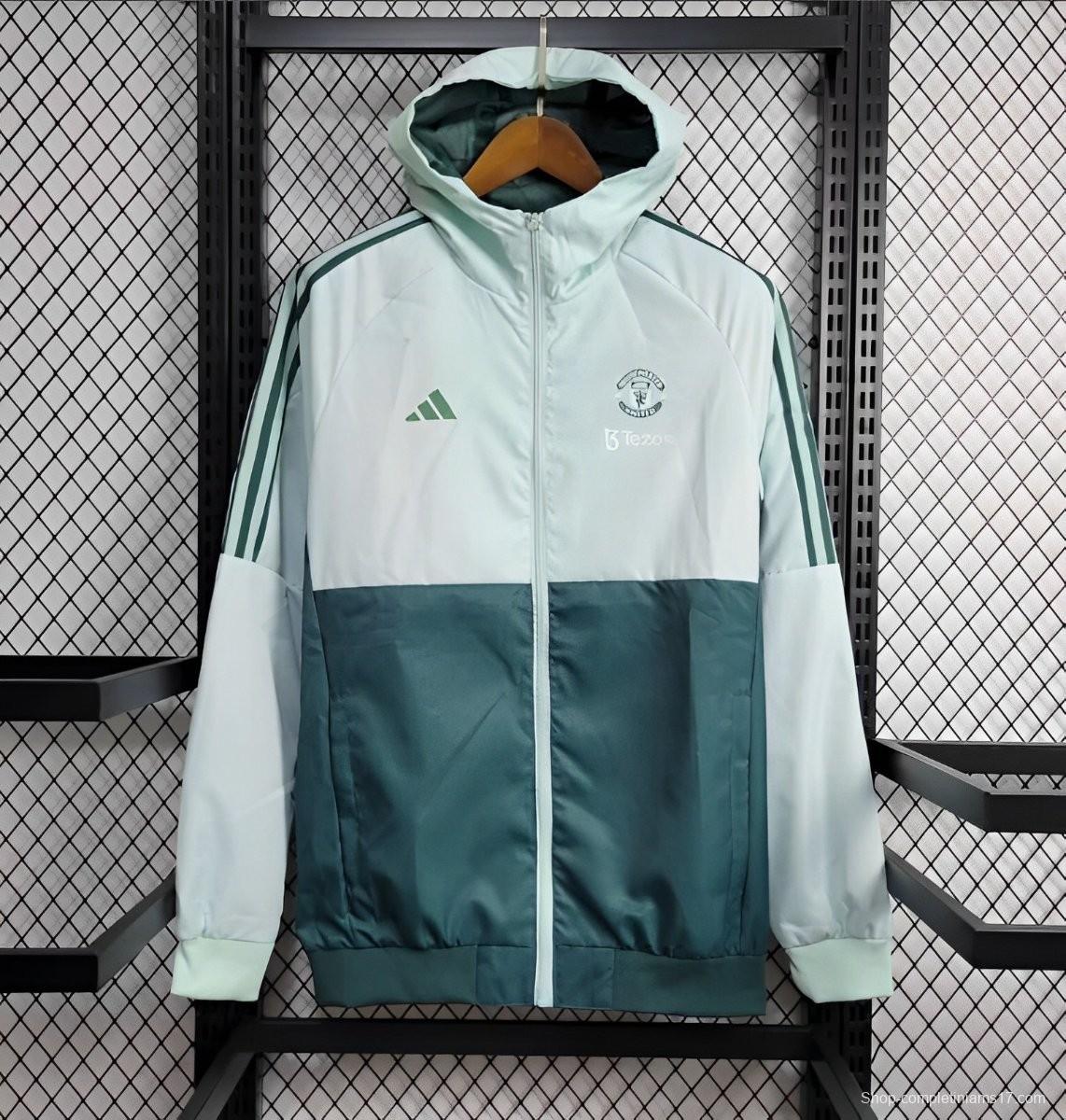 24/25 Manchester United Green Windbreaker