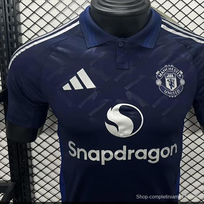 Player Version 24/25 Manchester United Away Navy Jersey