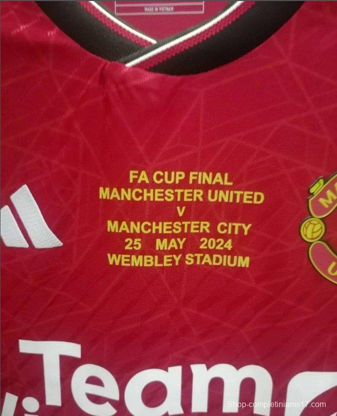 23/24 Manchester Untied Home FA CUP FINAL Jersey