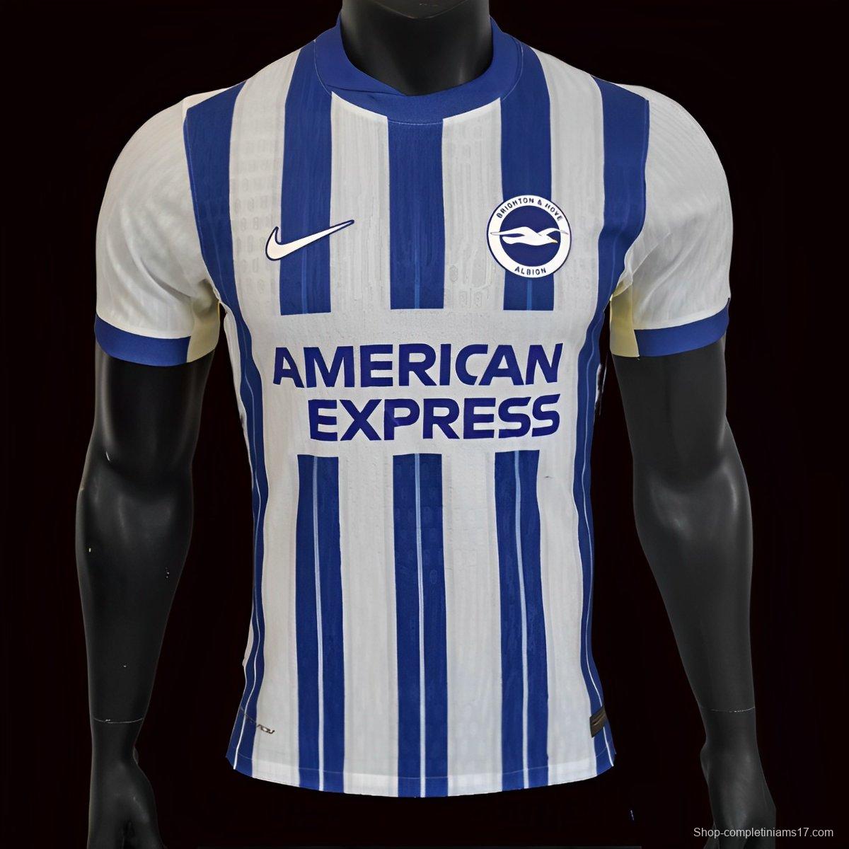 Player Version 24/25 Brighton Hove Albion Home Jersey