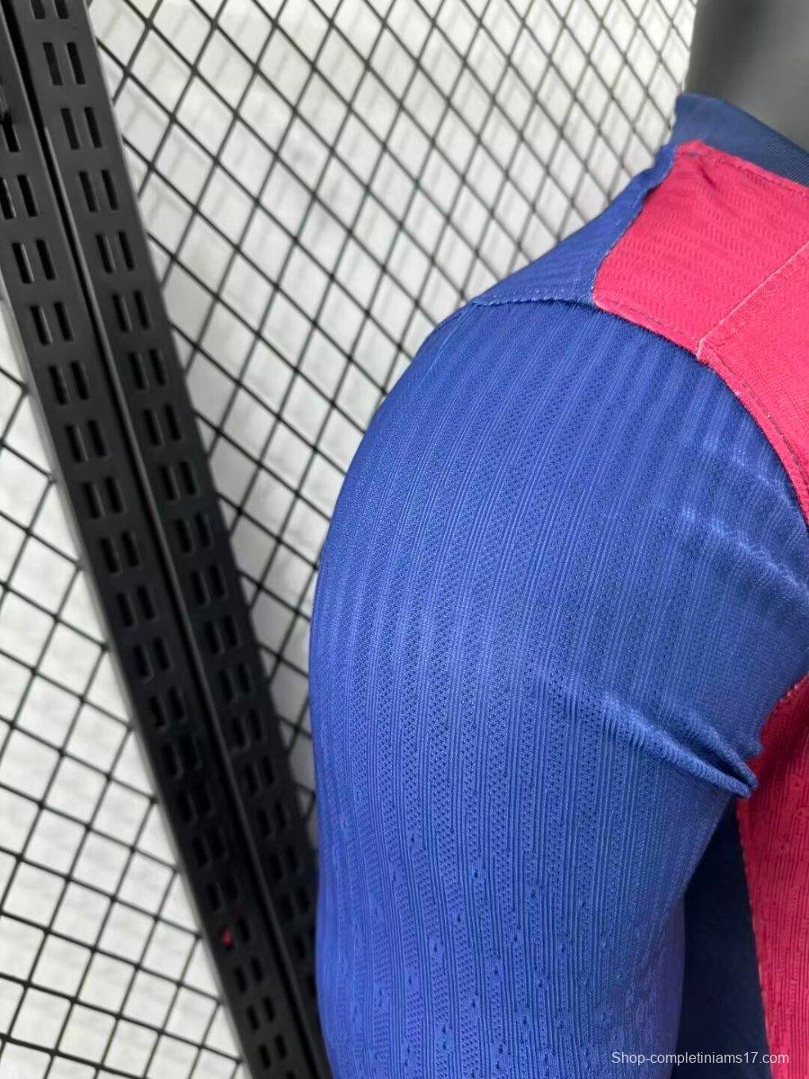 Player Version 24/25 Barcelona Home 125th Anniversary Jersey