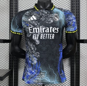 Player Version 24/25 Real Madrid Black/Blue Dragon Special Jersey