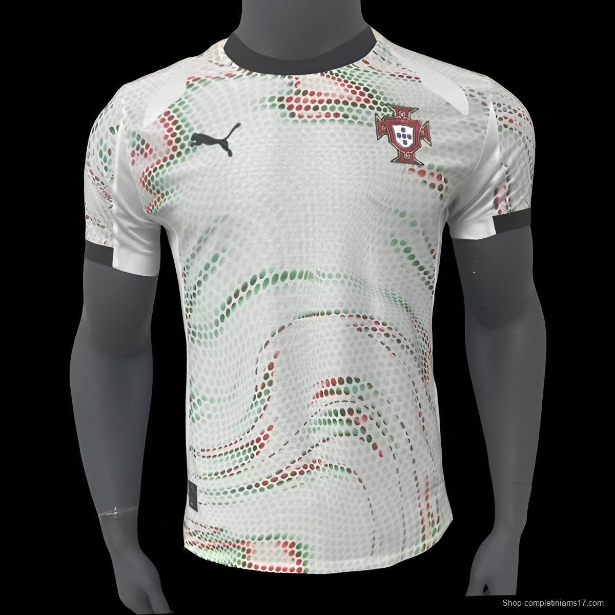 Player Version 2024 Portugal Away White Jersey