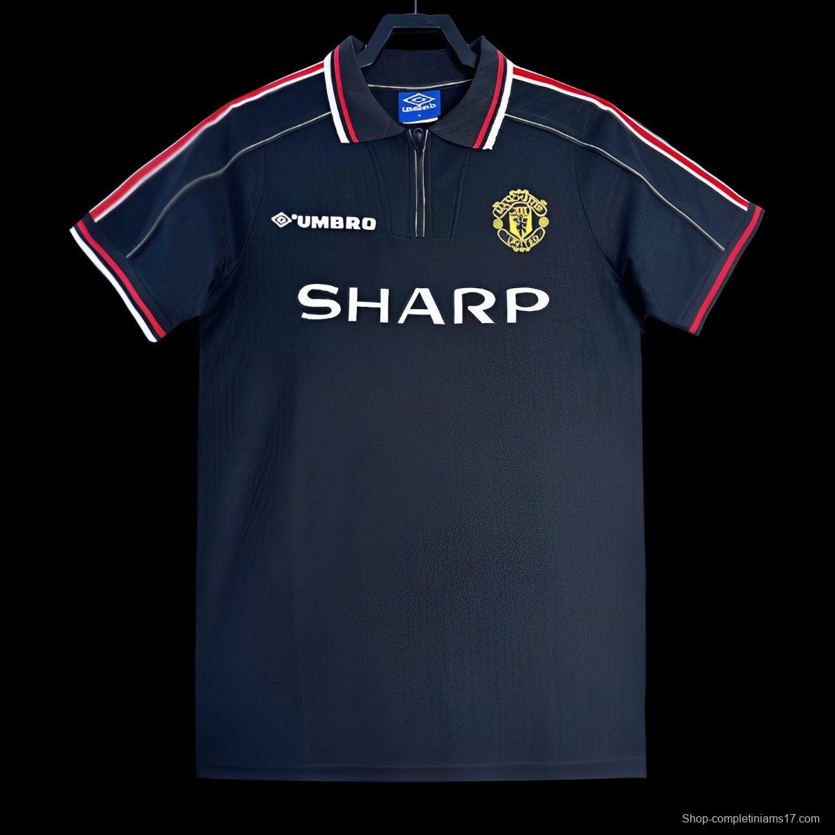 Retro 98/99 Manchester United Goalkeeper Navy Jersey