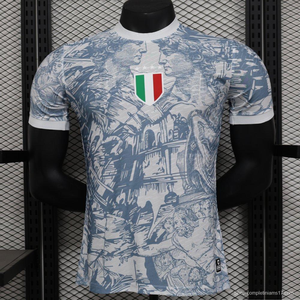 Player Version 2024 Italy Michelangelo White Special Training Jersey