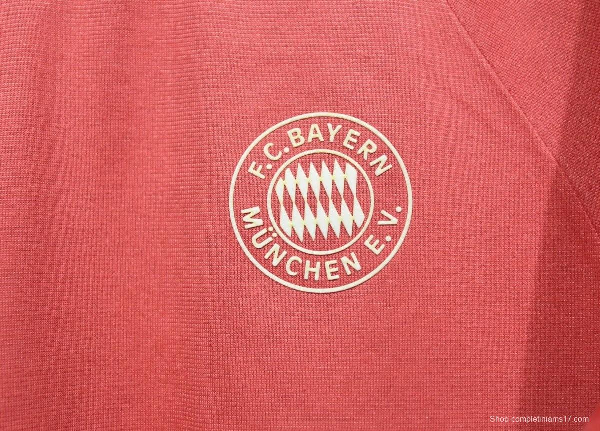 24/25 Bayern Munich Adidas Originals Red Cotton T-Shirts