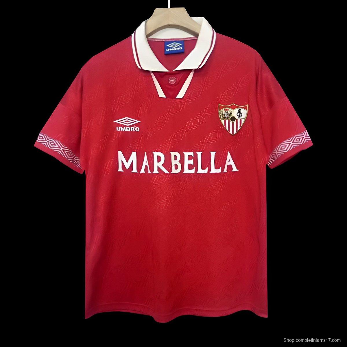 Retro 94/96 Sevilla Away Red Jersey