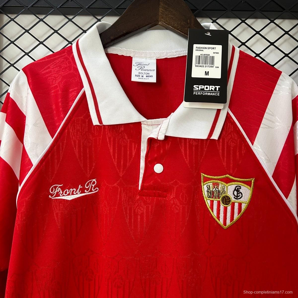 Retro 92/93 Sevilla FC Away Red Jersey