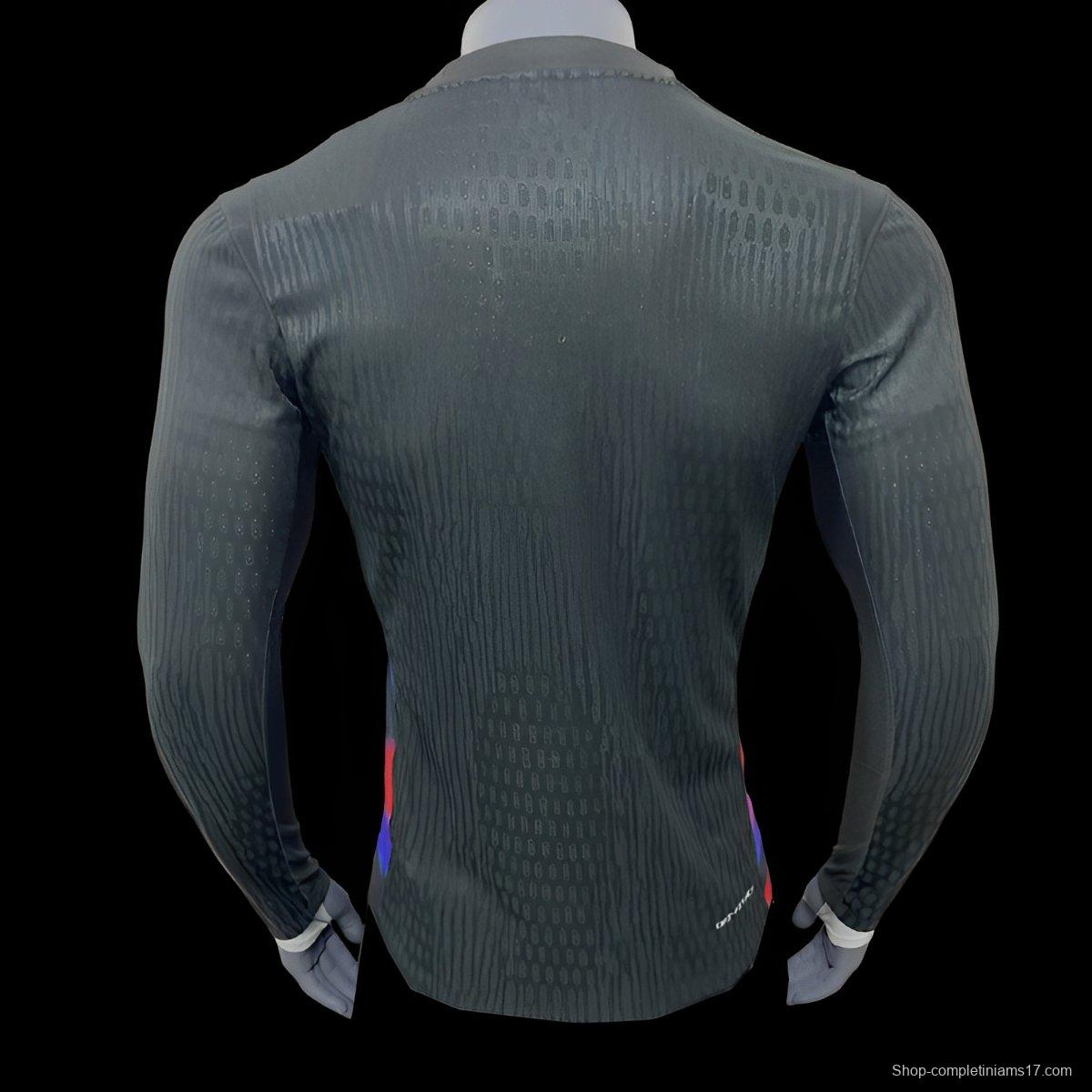 Player Version 2025 England Away Long Sleeve Jeresy