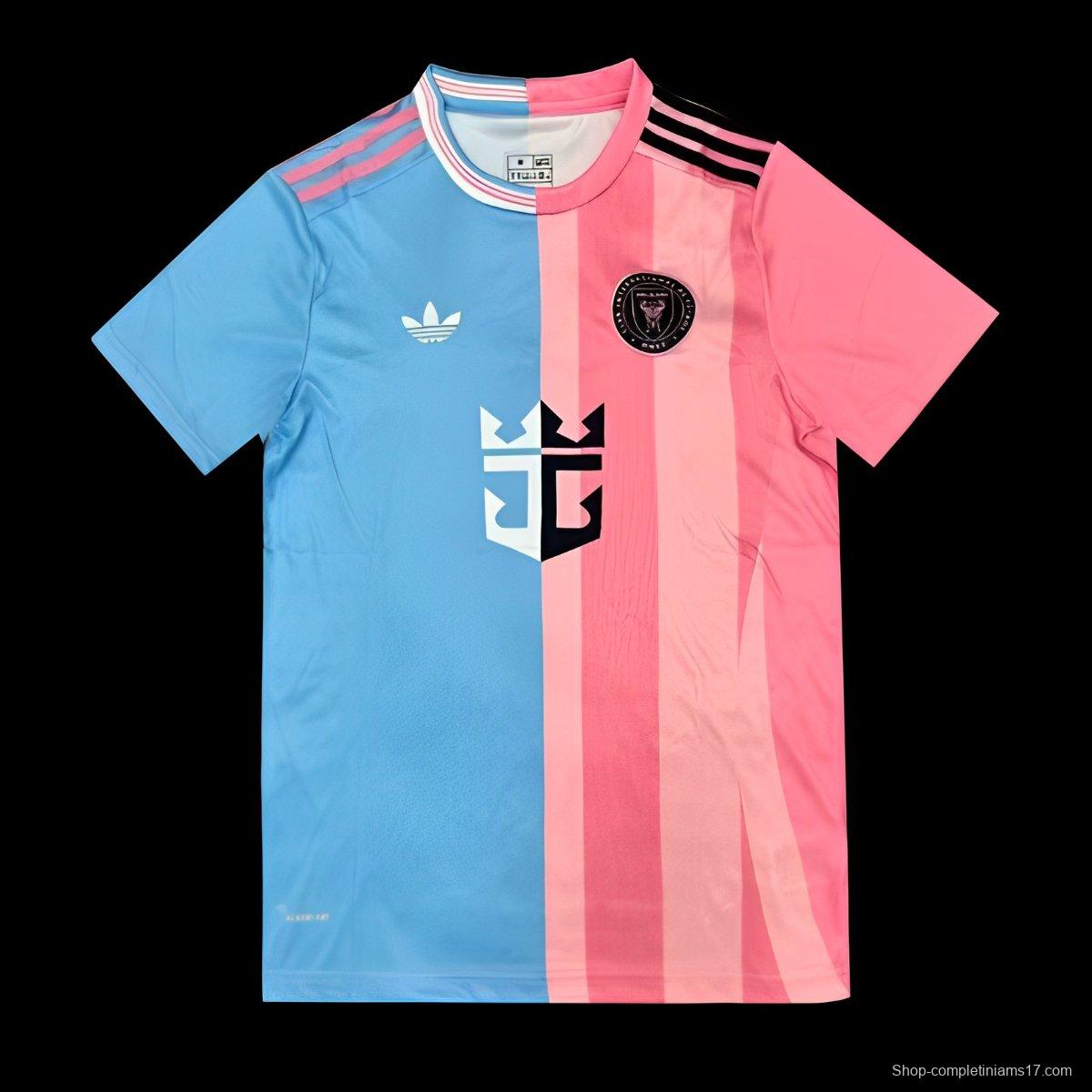 25/26 Inter Miami Blue and Pink Split Design Jersey