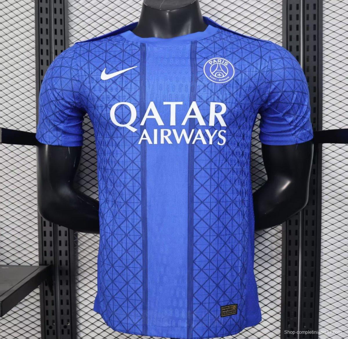 Player Version 25/26 PSG Blue with Diamond Pattern Jersey