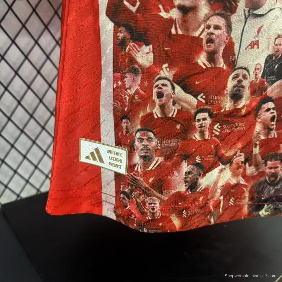 Player Version 25/26 Liverpool 20 Times Champion Jersey