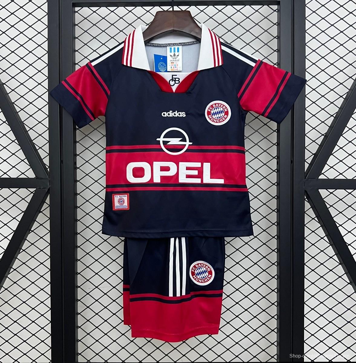 Retro 97/99 Kids Bayern Munich Home Size 16-28 Jersey