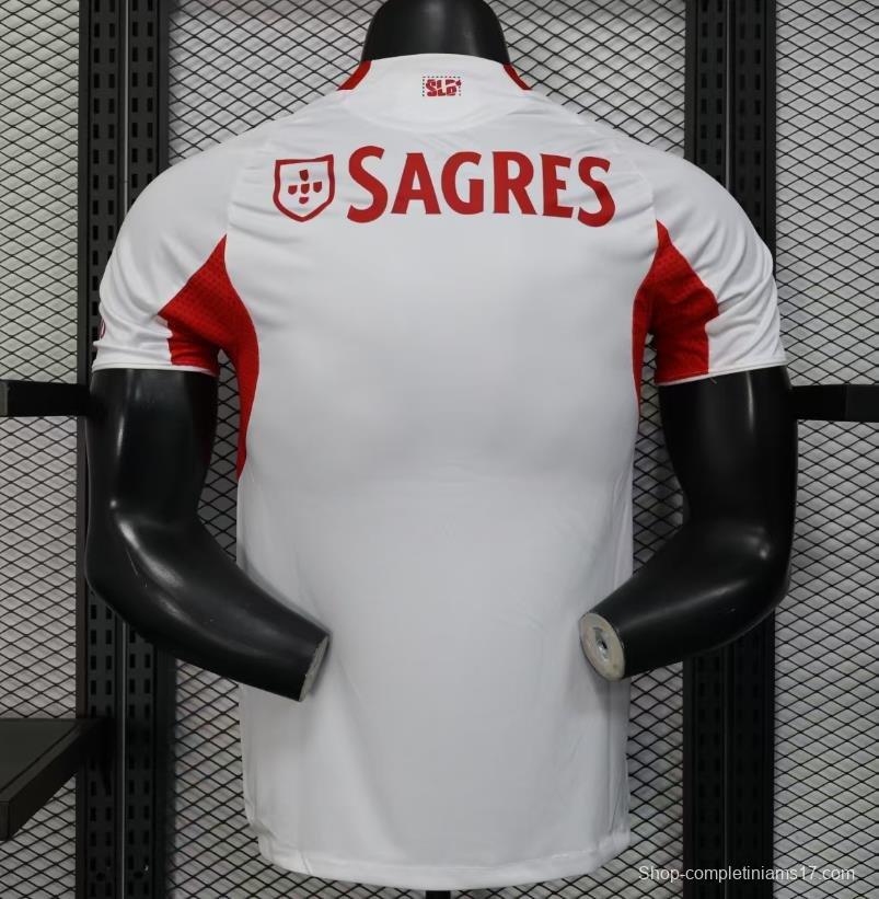 Player Version 25/26 Benfica Third WHITE Jersey