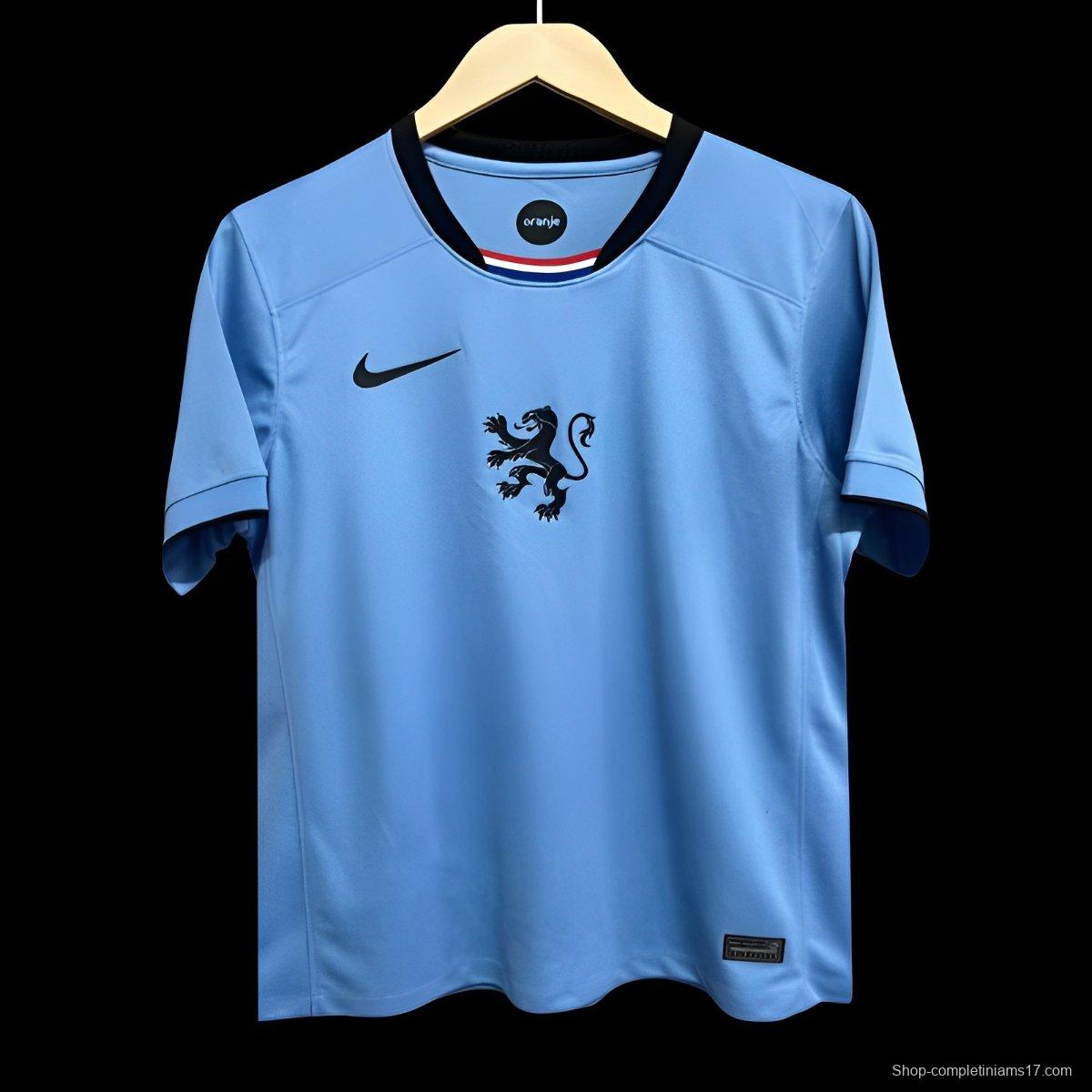2025 Netherlands Away Blue Jersey