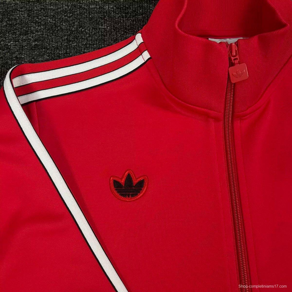 25/26 Benfica Red Full Zipper Tracksuit + Long Pants