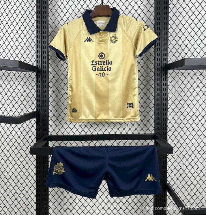 2025/26 KidsDeportivo De La Coruna 25th Anniversary Edition Kit