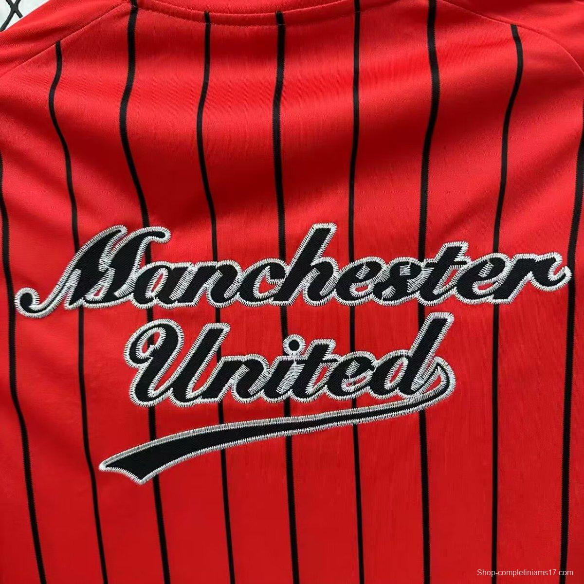 25/26 Manchester United US Pack Baseball Jersey