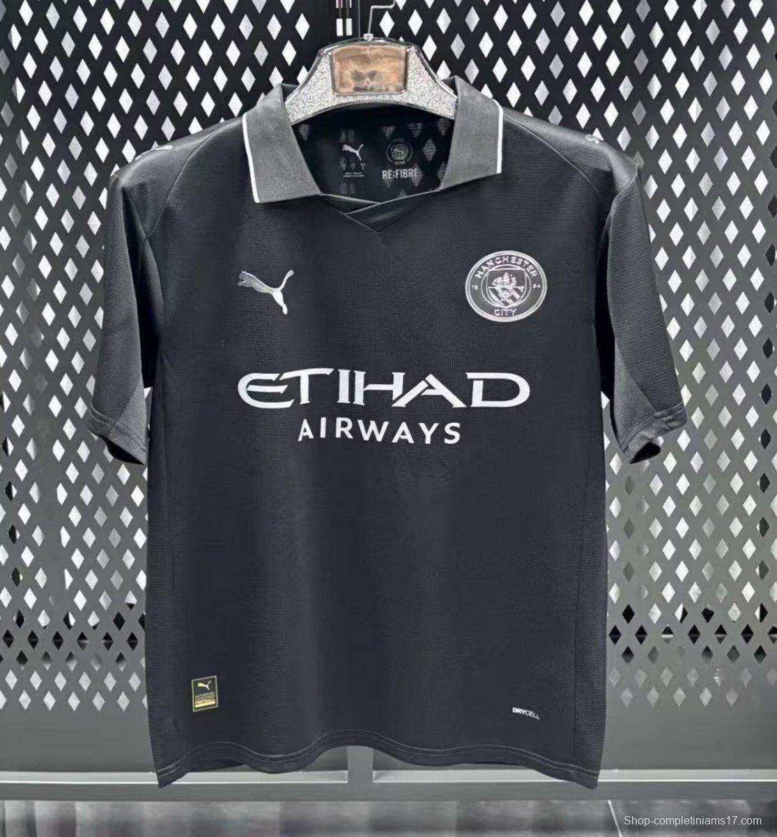 25/26 Manchester City Away Black Jersey