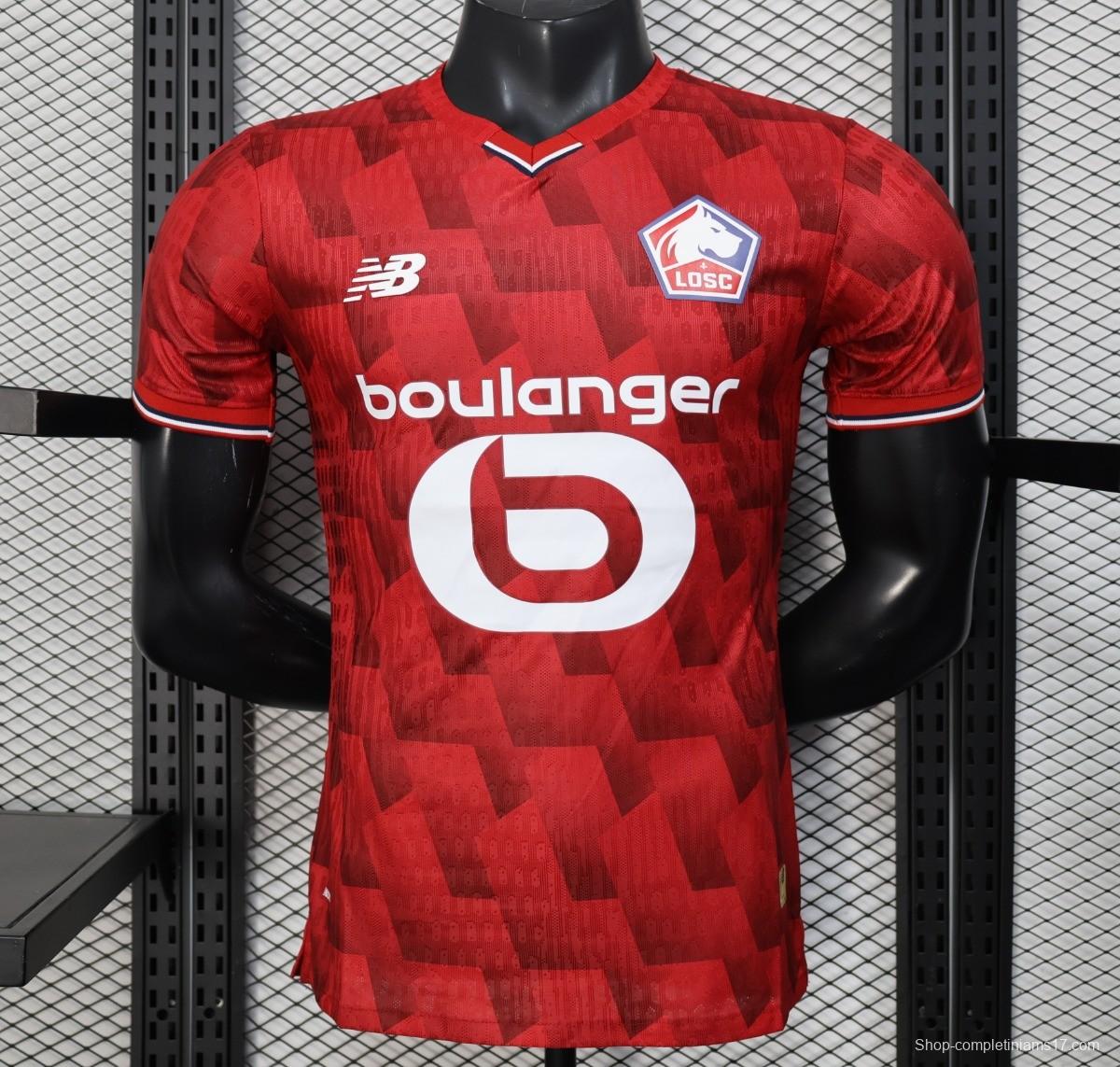 Player Version 25/26 Lille Home Jersey