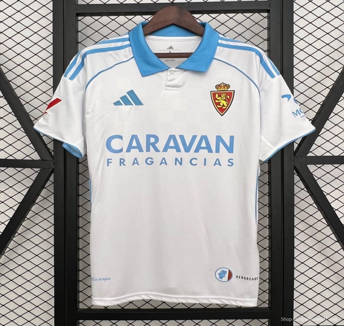 25/26 Real Zaragoza Home Jersey