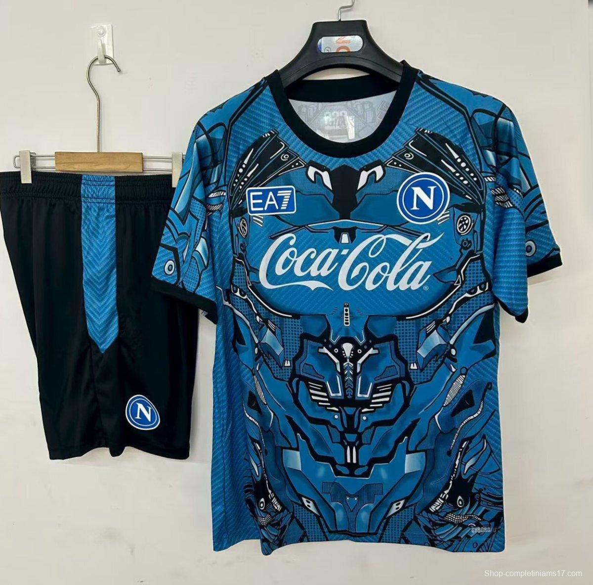 25/26 Napoli Training Pre-Match Jersey Blue+ Shorts