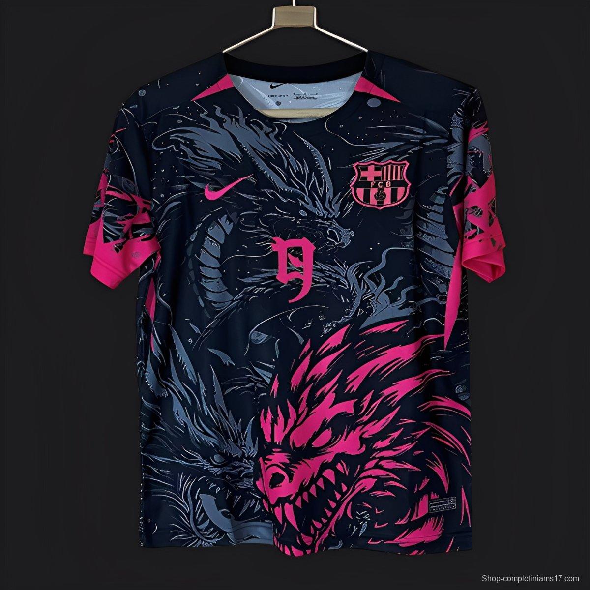 25/26 Barcelona Black & Red Dragon Jersey
