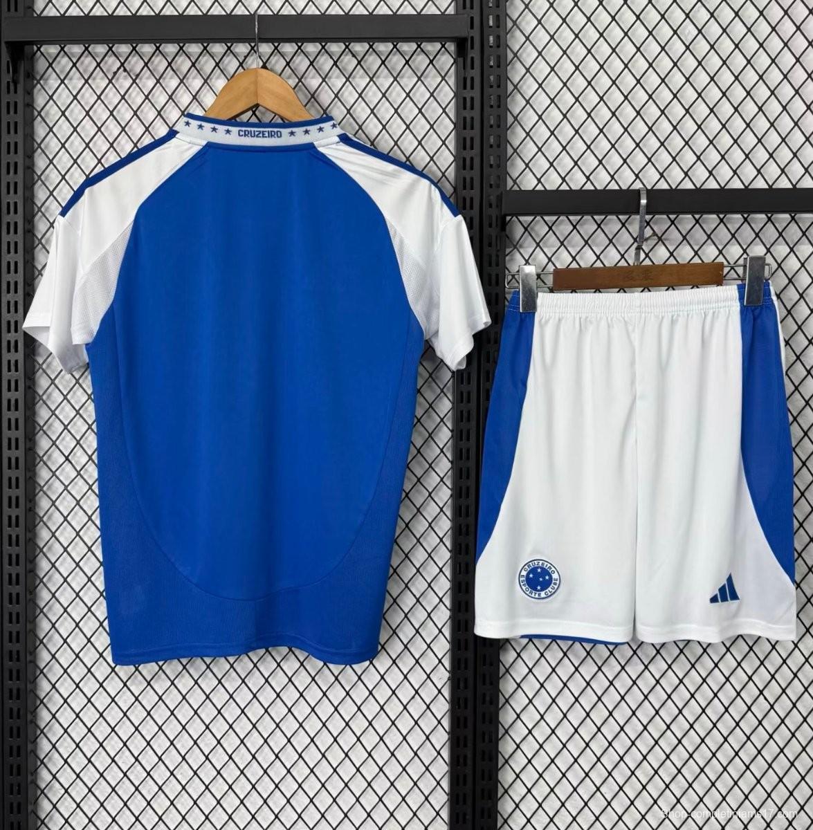 25/26 Kids Cruzeiro Home Jersey