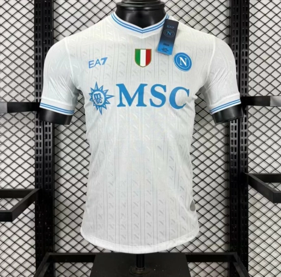 Player Version 25/26 SSC Napoli Champion Away White Jersey