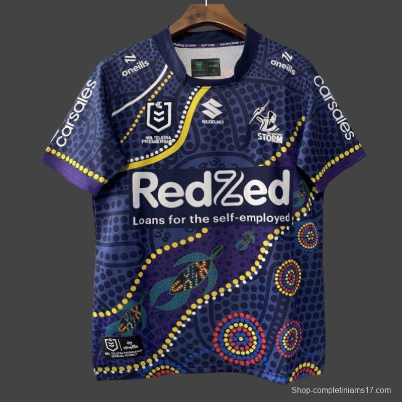 25/26 Melbourne Storm Navy with Indigenous Art Jersey