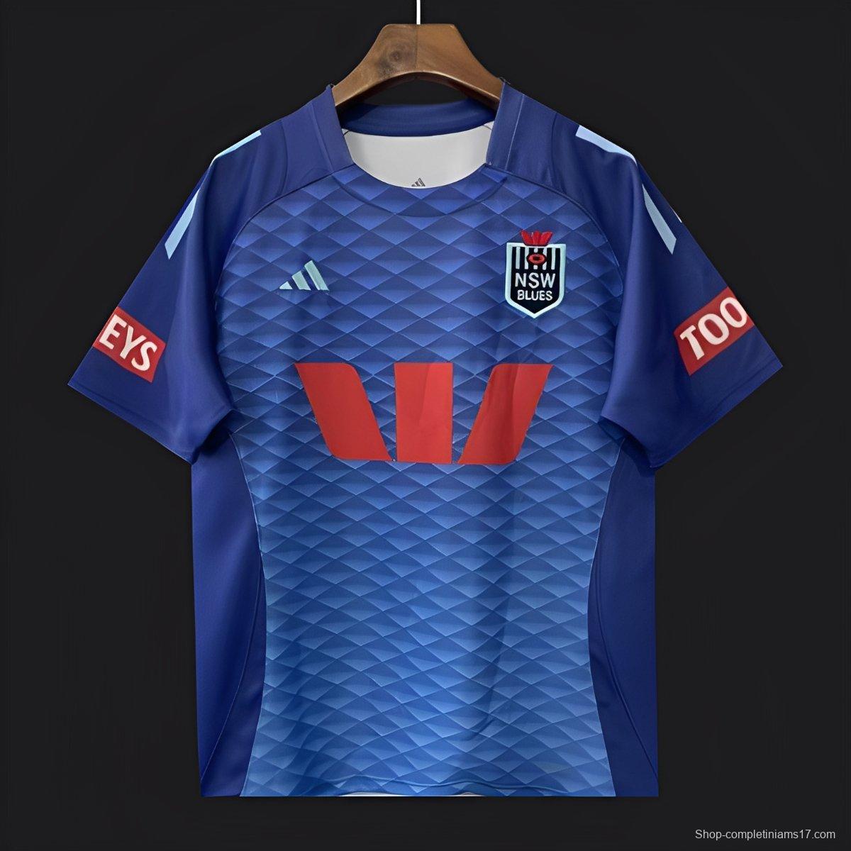 2026 NSW Blues Royal Blue to Sky Blue Gradient with Diamond Pattern Women's Jersey