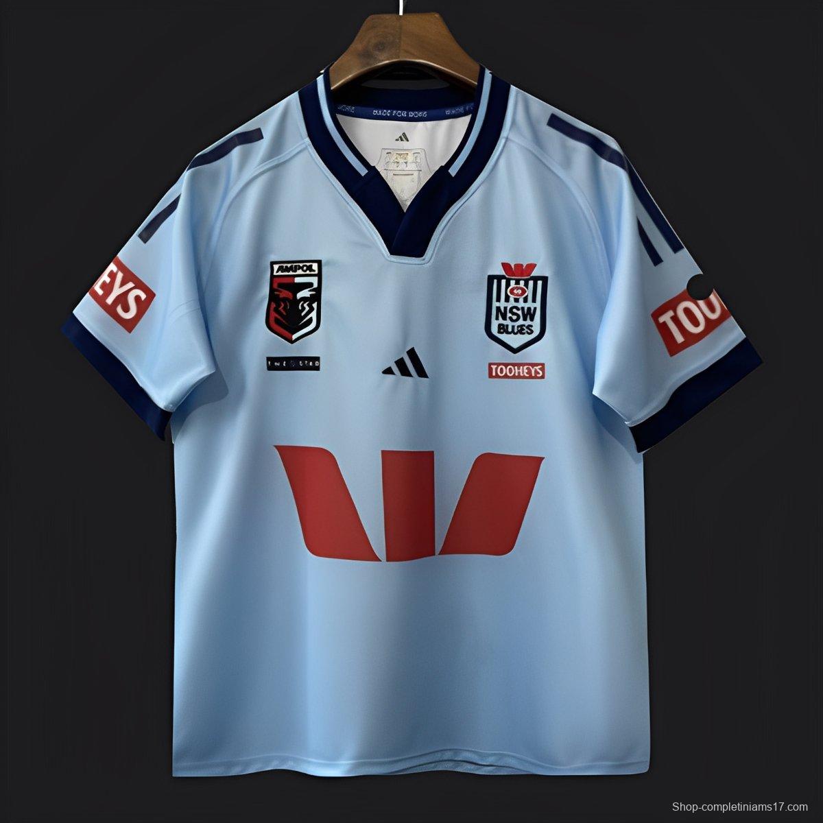 2026 NSW Blues Sky Blue with Navy Trim  Jersey