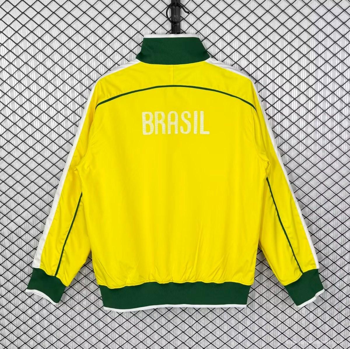 Retro 2010 Brazil Home Windbreaker