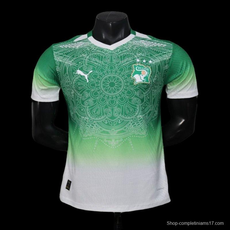 2026 Player Version Ivory Coast Special Edition Green Jersey