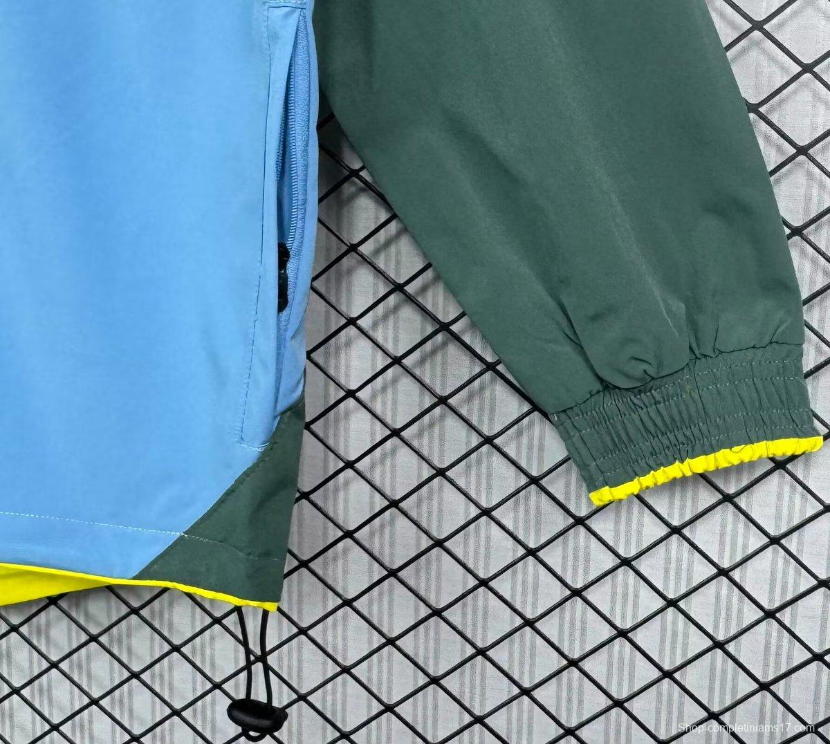 Retro 02/03 Sporting Lisbon Green Full Zipper Windbreaker