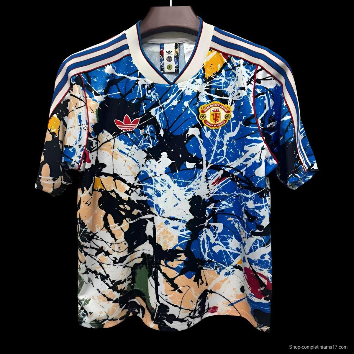 25/26 Adidas Manchester United Stone Roses Lifestyle Jersey