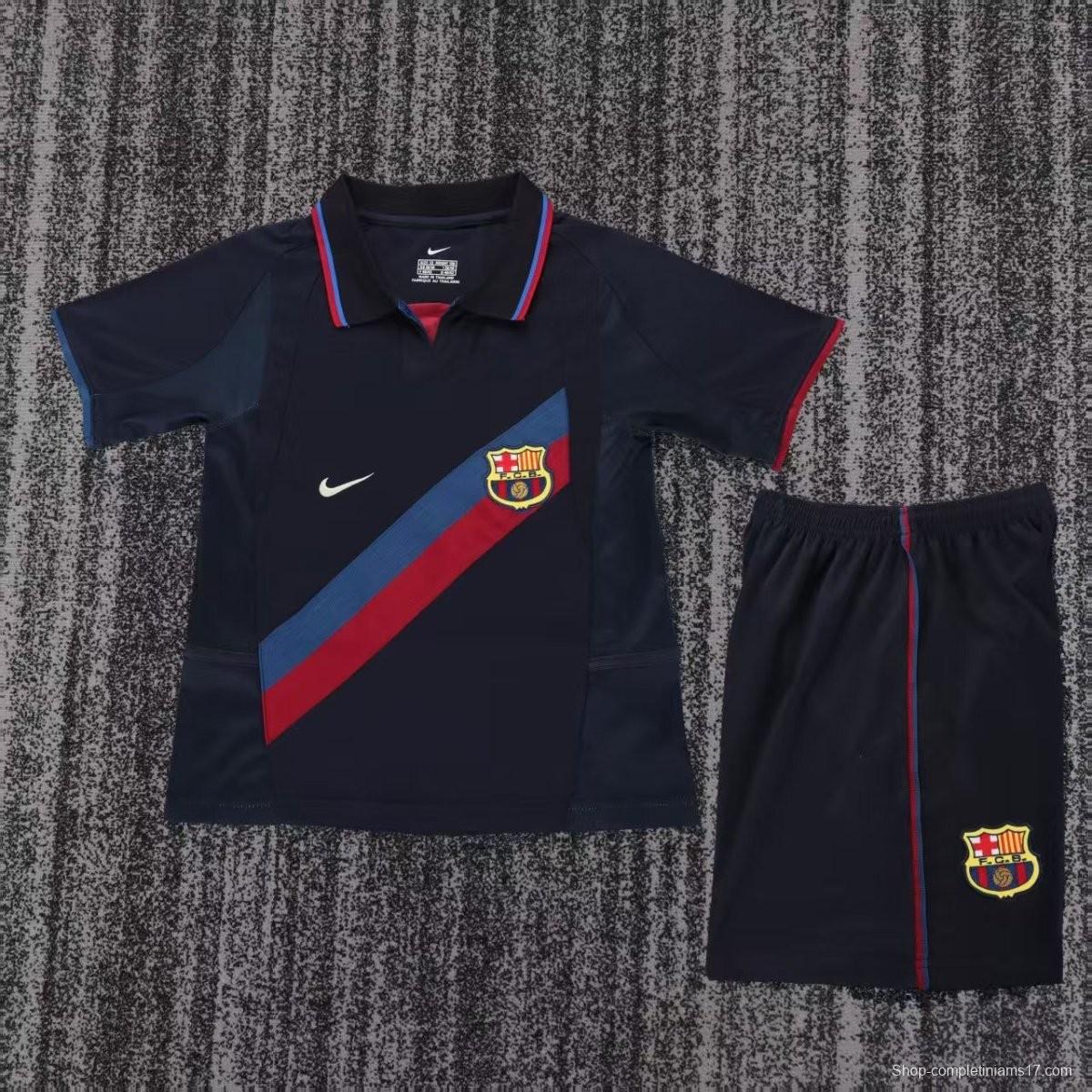 Retro Kids 02/03 Barcelona Third Jersey
