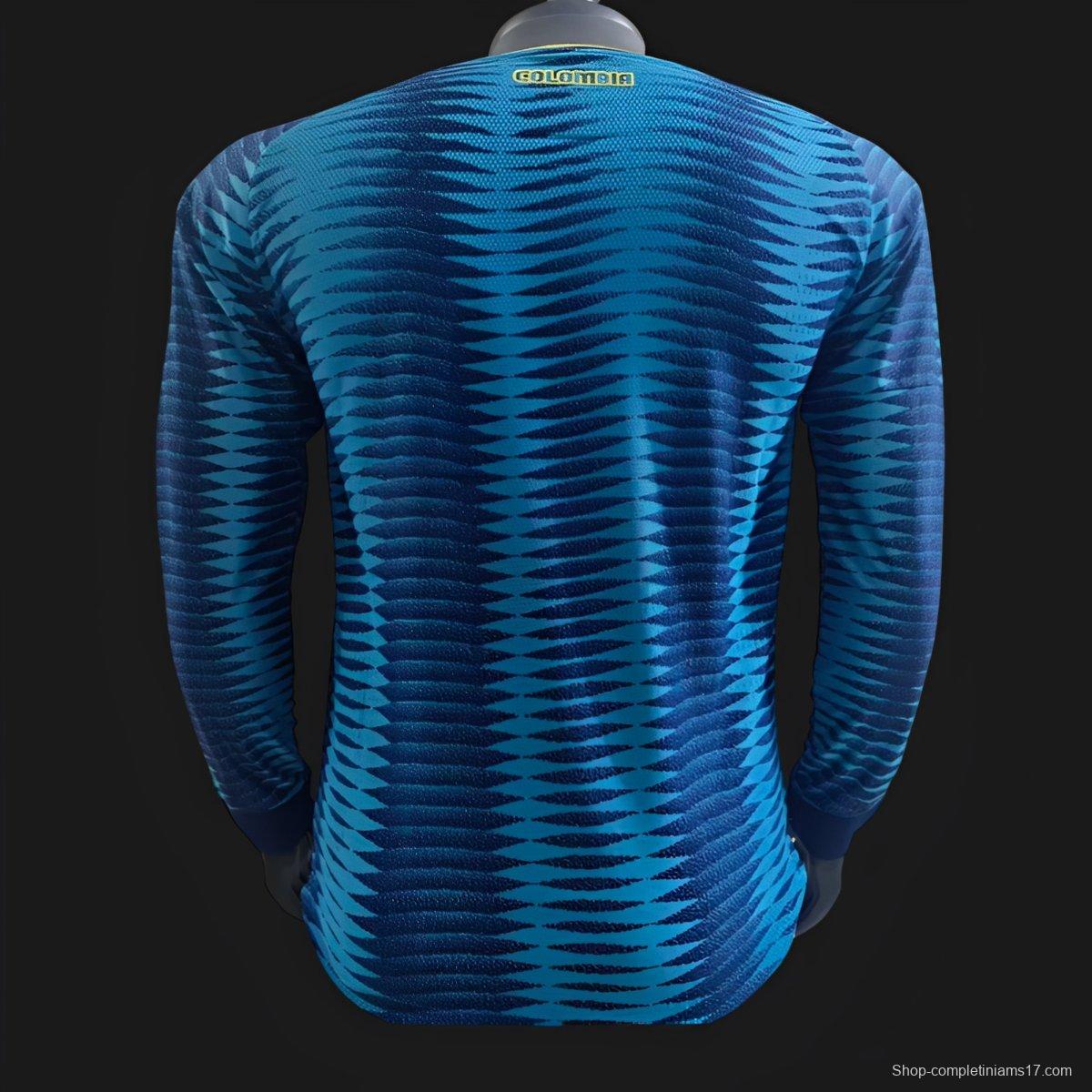 Player Version 2026 Colombia Away Long Sleeve Jersey