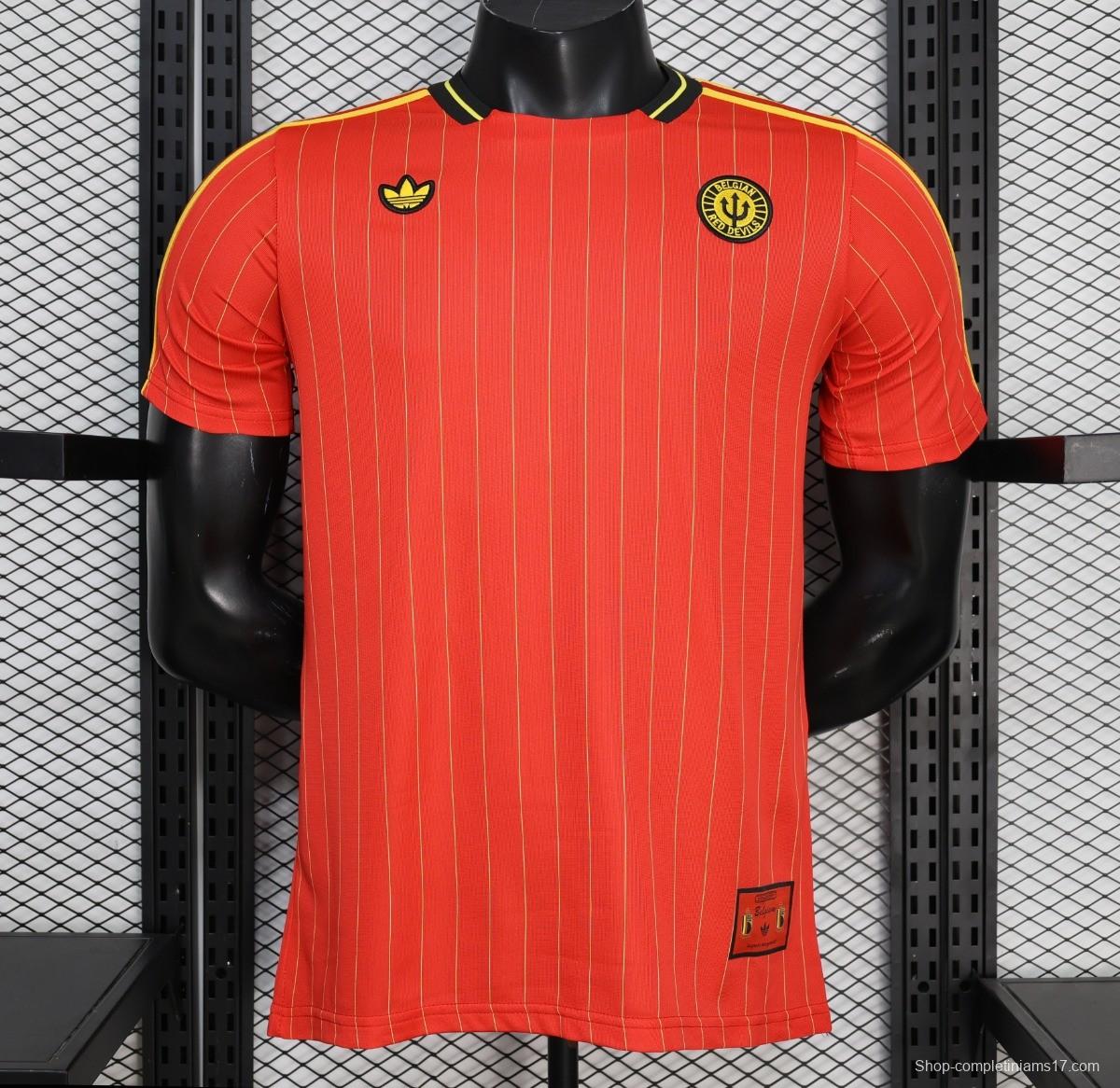 Player Version 2026 Belgium Red Terrace Icons White Jersey