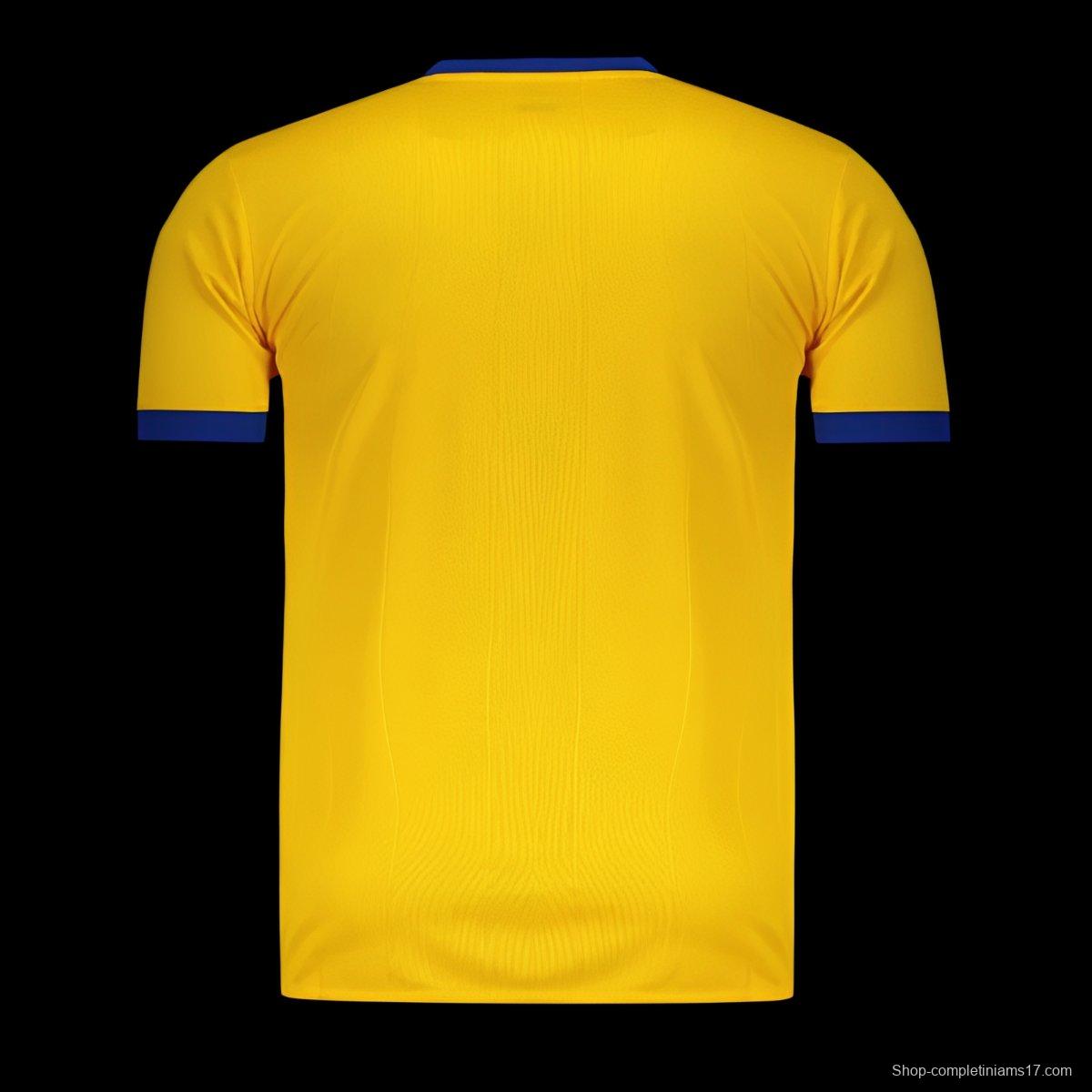 Retro 17/18 Juventus FC Away Yellow Jersey