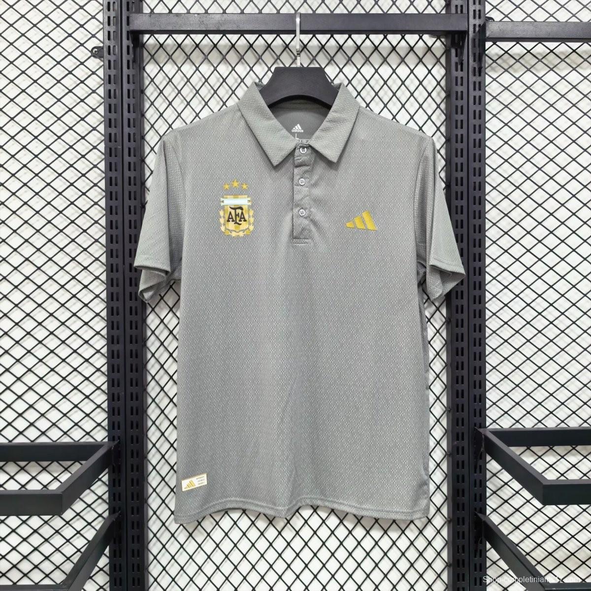 2026 Argentina Grey Polo Jersey
