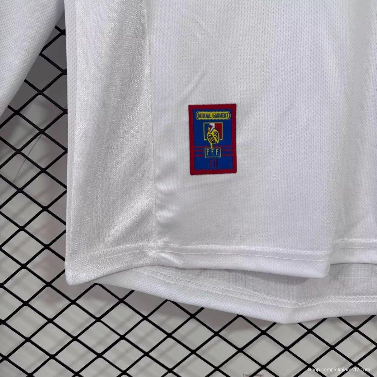 1998 Retro France Away Long Sleeve Jersey