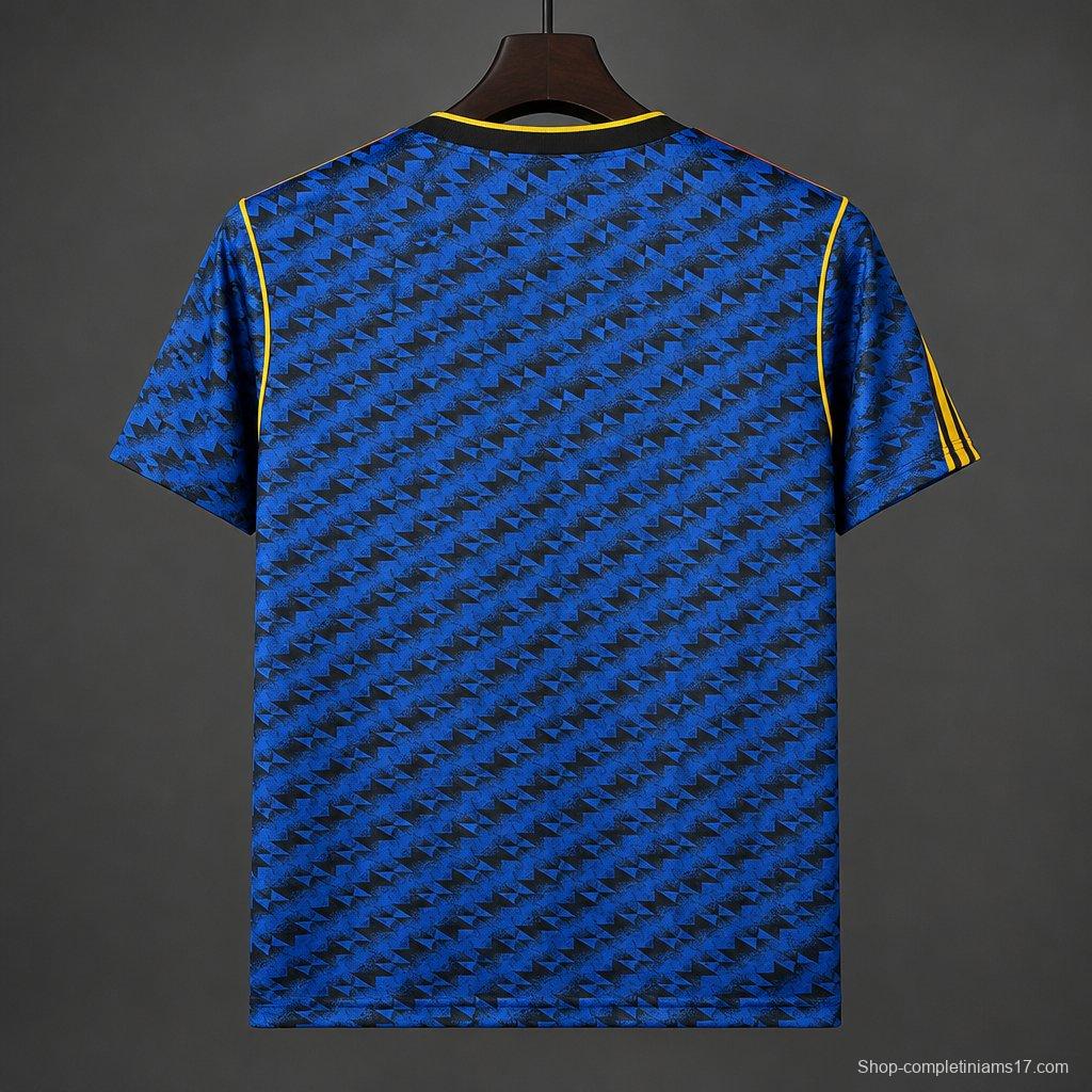 26/27 Manchester United 1990-92 Vintange Remake Away Jersey
