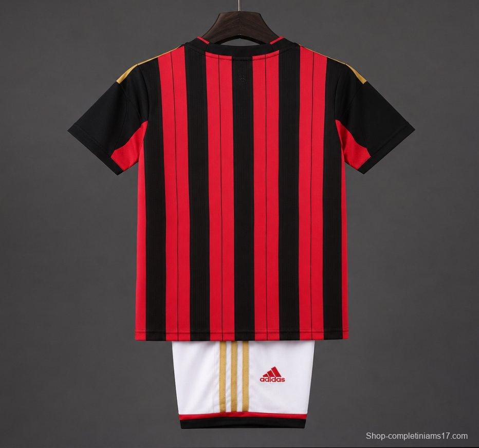 Retro Kids 2013/14 AC Milan Home Soccer Jersey