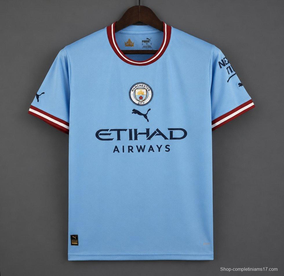 Retro 22/23 Manchester City Home Jersey
